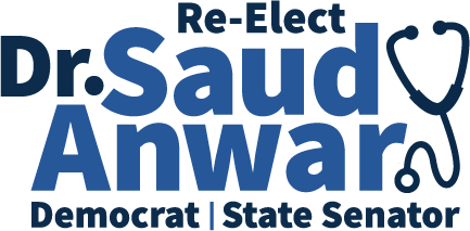 Re-Elect Dr. Saud Anwar — Democrat, State Senator